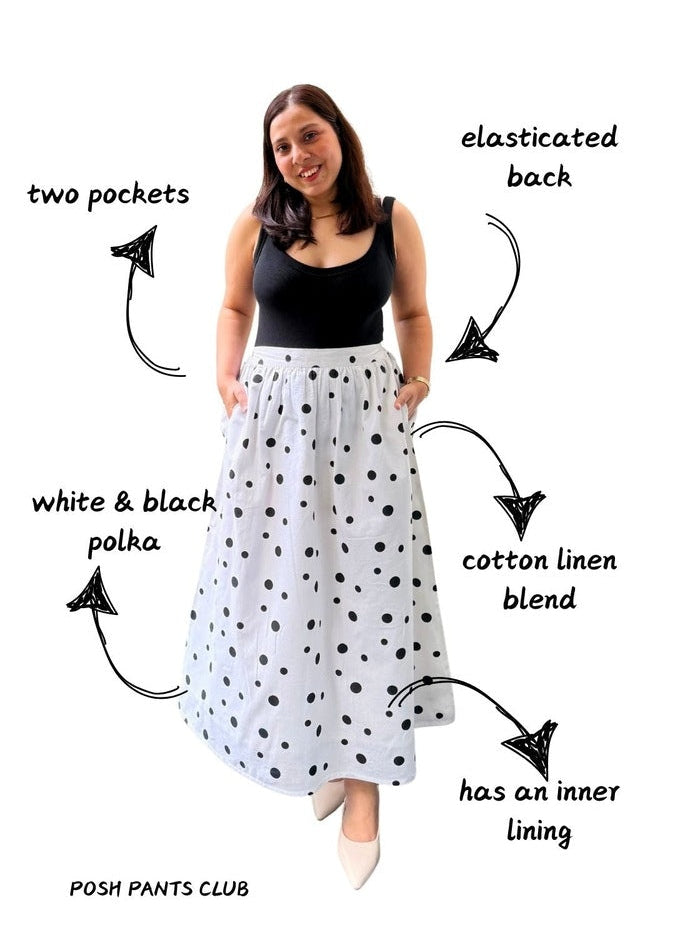 Amalfi Polka Skirt