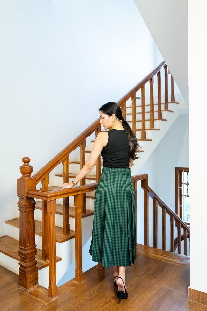 Forest Pleated Skirt