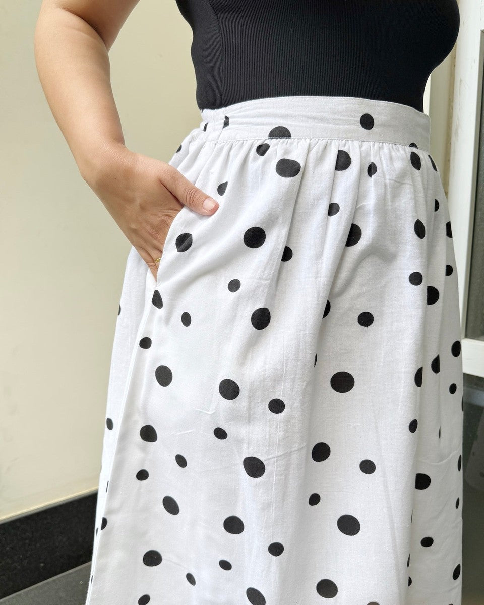 Amalfi Polka Skirt