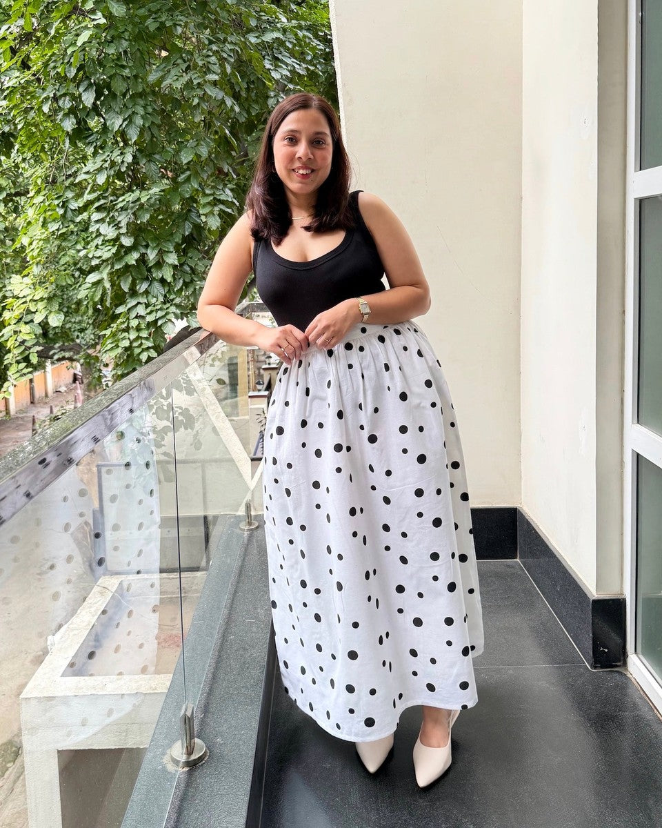 Amalfi Polka Skirt