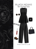 Black means business bundle - Marie Top with Seoul Pants