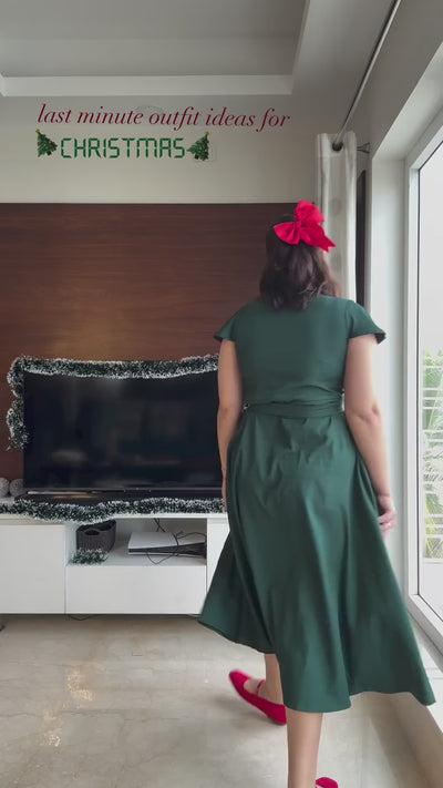 Emerald Wrap Dress