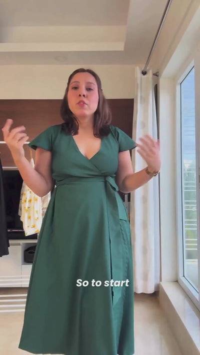 Emerald Wrap Dress