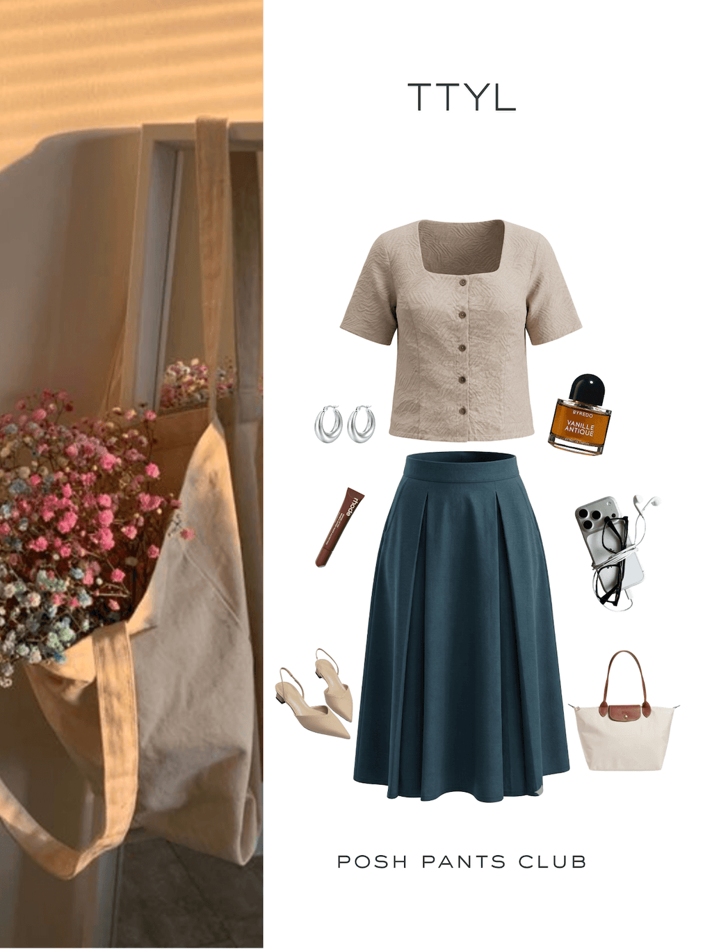 TTYL bundle - Eloise Top with Ink Skirt